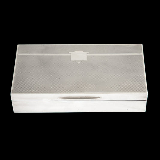 Caixa para Cigarros em Prata Inglesa