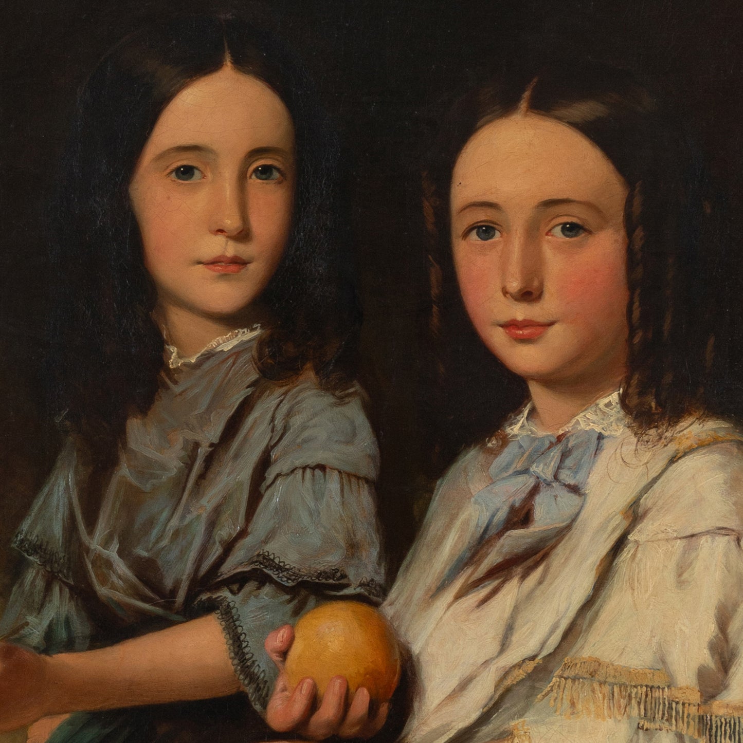 Escola Inglesa, séc. XIX. Retrato de Duas Jovens Senhoras