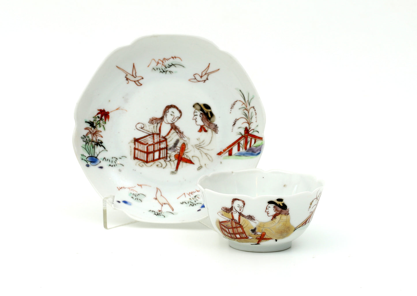 Pequena Taça em porcelana chinesa "Liberté et Mariage"