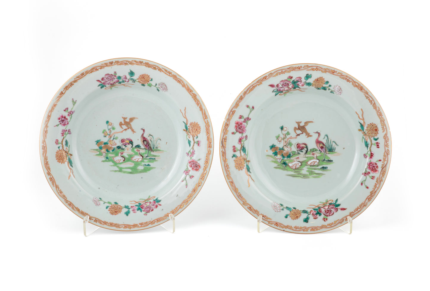 Par de pratos de sopa, Qianlong (1735-1796)