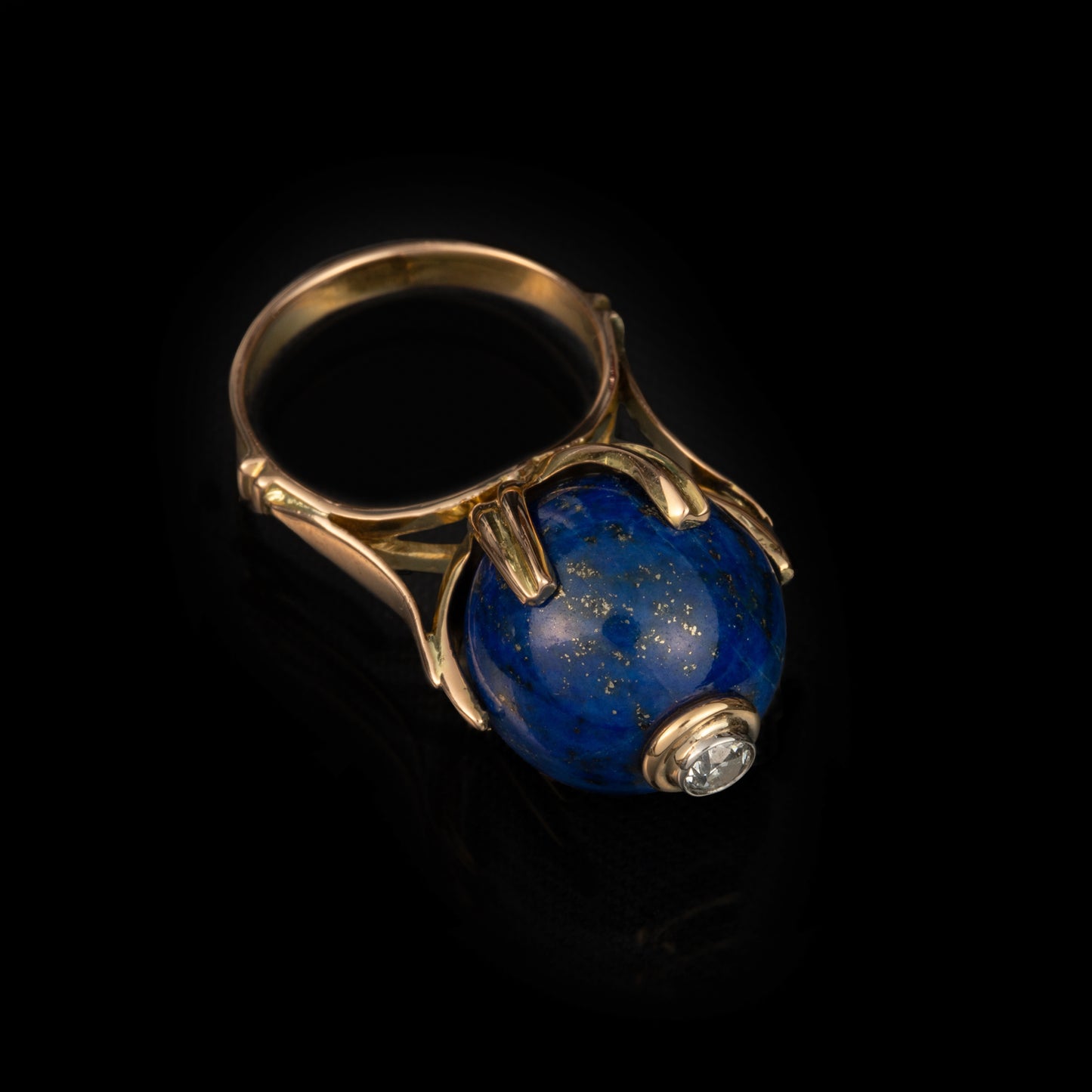 Anel em Ouro e Lápiz-Lazuli