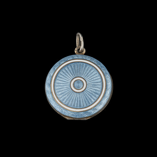 Porta-Retrato em Esmalte Azul