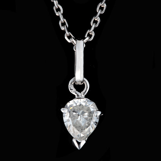 Fio em ouro branco com diamante