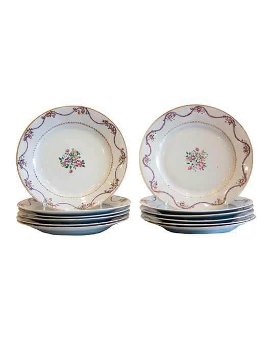Set of 12 Qianlong plates